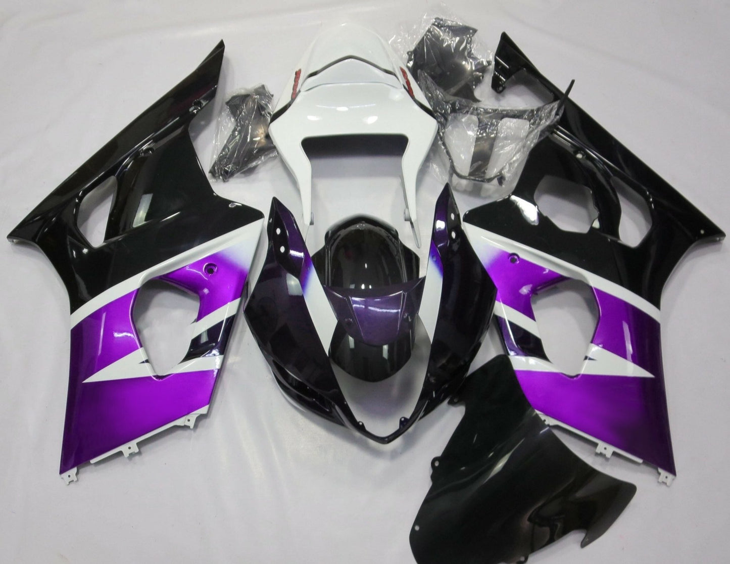 Suzuki GSXR1000 (2003-2004) Purple, White & Black Fairings