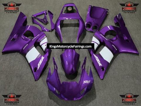 Yamaha YZF-R6 (1998-2002) Purple, White & Silver Fairings