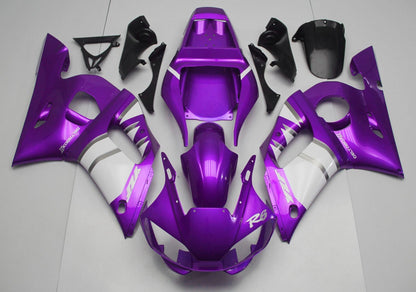 Purple, White and Silver Fairing Kit for a 1998, 1999, 2000, 2001 & 2002 Yamaha YZF-R6 motorcycle