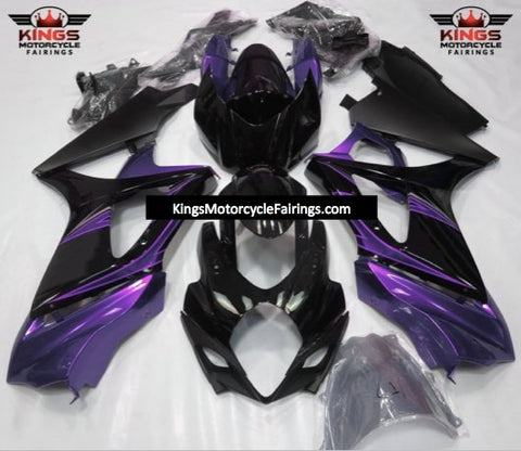 Suzuki GSXR1000 (2007-2008) Purple & Black Fairings