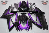Purple, Black and Silver Fairing Kit for a 2006 & 2007 Suzuki GSX-R750 motorcycle