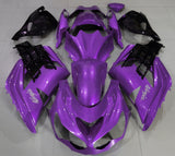 Purple and Black Fairing Kit for a 2012, 2013, 2014, 2015, 2016, 2017, 2018, 2019, 2020 & 2021 Kawasaki Ninja ZX-14R motorcycle