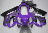 Purple and Silver Fairing Kit for a 2004, 2005, 2006, 2007 Honda CBR600F4i motorcycle