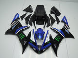 Blue, Black, White and Green Fairing Kit for a 2002 & 2003 Yamaha YZF-R1 motorcycle
