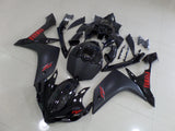 Black, Matte Black and Red Fairing Kit for a 2007 & 2008 Yamaha YZF-R1 motorcycle