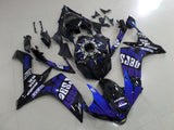 Black, Blue, Purple and White Rossi Fairing Kit for a 2007 & 2008 Yamaha YZF-R1 motorcycle