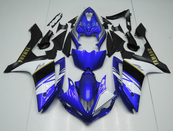 Yamaha YZF-R1 (2007-2008) Blue, White, Black, Silver & Gold Fairings