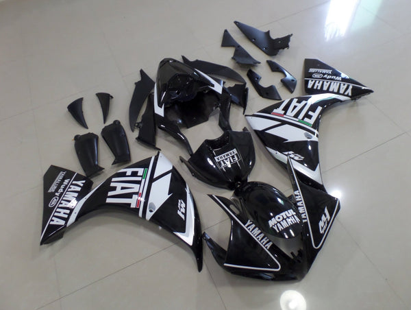 Yamaha YZF-R1 (2009-2011) White & Black FIAT Fairings