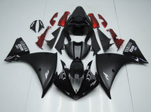 Matte Black, Gloss Black and Red Fairing Kit for a 2009, 2010 & 2011 Yamaha YZF-R1 motorcycle