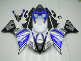 White, Blue, Black and Silver Yamalube Fairing Kit for a 2012, 2013 & 2014 Yamaha YZF-R1 motorcycle