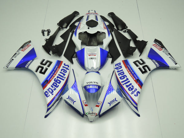 Yamaha YZF-R1 (2012-2014) White, Blue & Red Sterilgarda Fairings