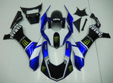 Black, Blue and White Monster Fairing Kit for a 2015, 2016, 2017, 2018 & 2019 Yamaha YZF-R1 motorcycle