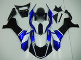 Black, Blue and White Fairing Kit for a 2015, 2016, 2017, 2018 & 2019 Yamaha YZF-R1 motorcycle
