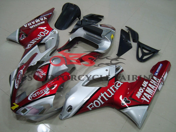 Yamaha YZF-R1 (2000-2001) Red & Silver Fortuna Fairings