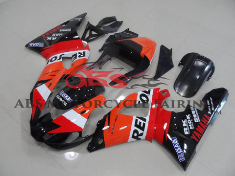 Yamaha YZF-R1 (2000-2001) Orange, Red & Black Repsol Fairings