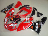 Red, Black and White Santander Fairing Kit for a 2000 & 2001 Yamaha YZF-R1 motorcycle
