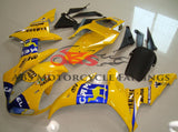 Yellow and Blue Camel #46 Fairing Kit for a 2002 & 2003 Yamaha YZF-R1 motorcycle
