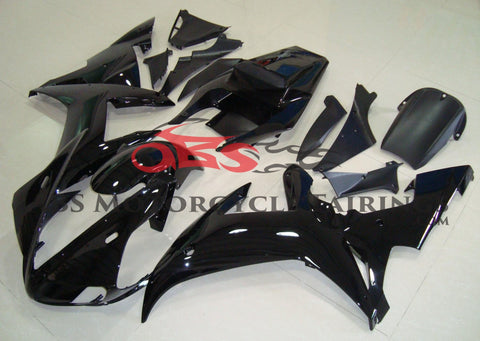 Gloss Black Fairing Kit for a 2002 & 2003 Yamaha YZF-R1 motorcycle
