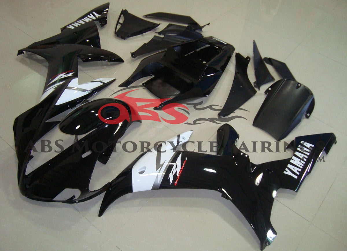Yamaha YZF R1 Fairings 2002 2003 Black White Kings