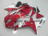 Red and White Fairing Kit for a 2002 & 2003 Yamaha YZF-R1 motorcycle.