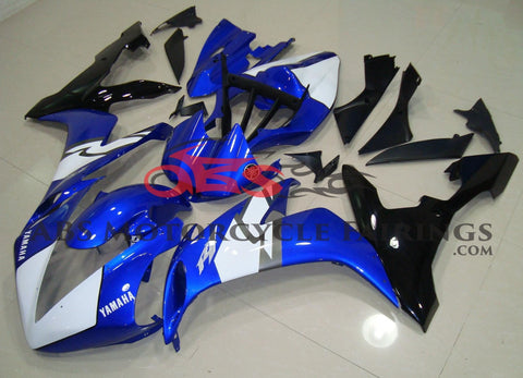 Blue, White & Black Race Fairing Kit for a 2004, 2005 & 2006 Yamaha YZF-R1 motorcycle