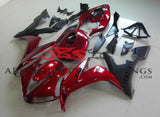 Candy Apple Red and Black Fairing Kit for a 2004, 2005 & 2006 Yamaha YZF-R1 motorcycle