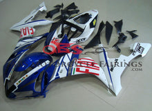Blue, White & Red FIAT Fairing Kit for a 2004, 2005 & 2006 Yamaha YZF-R1 motorcycle