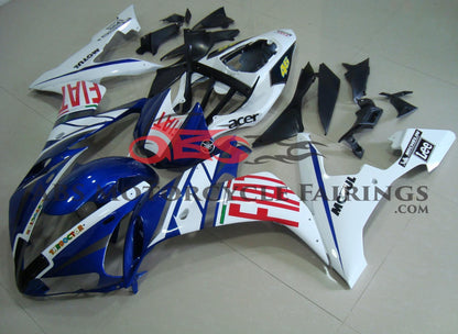 Blue, White & Red FIAT Fairing Kit for a 2004, 2005 & 2006 Yamaha YZF-R1 motorcycle