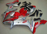 Red and Silver Fortuna Fairing Kit for a 2004, 2005 & 2006 Yamaha YZF-R1 motorcycle.