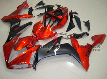 Orange and Matte Black Fairing Kit for a 2004, 2005 & 2006 Yamaha YZF-R1 motorcycle