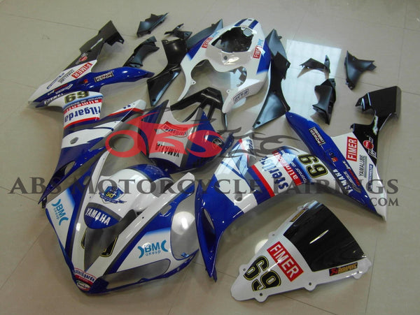 Yamaha YZF-R1 (2004-2006) White, Blue Sterilgarda Fairings