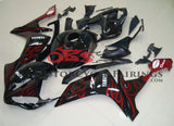 Yamaha YZF-R1 (2007-2008) Black & Red Flame Fairings