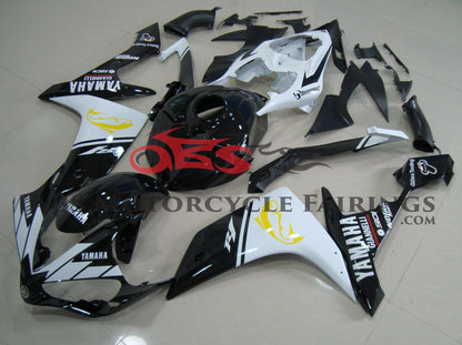 Yamaha YZF-R1 (2007-2008) Black, White & Yellow Fairings