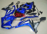 Blue & Black Fairing Kit for a 2007 & 2008 Yamaha YZF-R1 motorcycle.