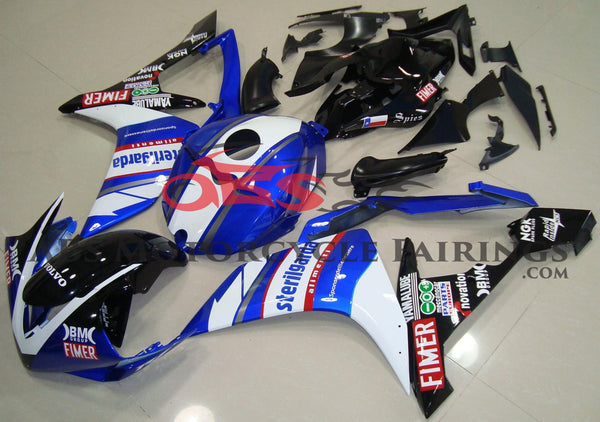 Yamaha YZF-R1 (2007-2008) Blue, White & Black Sterilgarda Fairings