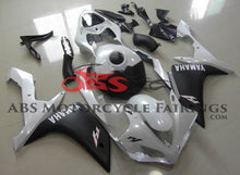White & Matte Black Fairing Kit for a 2007 & 2008 Yamaha YZF-R1 motorcycle