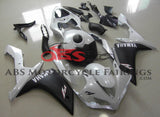 White & Matte Black Fairing Kit for a 2007 & 2008 Yamaha YZF-R1 motorcycle