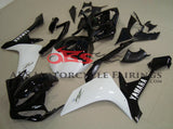 Black and White Fairing Kit for a 2007 & 2008 Yamaha YZF-R1 motorcycle.