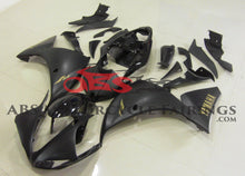 Matte Black & Gold Fairing Kit for a 2012, 2013 & 2014 Yamaha YZF-R1 motorcycle