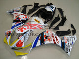 White and Red Pepe Phone Fairing Kit for a 2012, 2013 & 2014 Yamaha YZF-R1 motorcycle