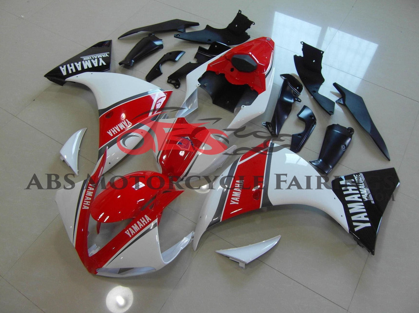 Yamaha YZF-R1 (2009-2011) Red, White & Black Fairings
