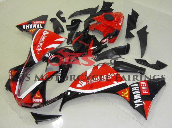 Yamaha YZF-R1 (2012-2014) Red & Black Santander Fairings