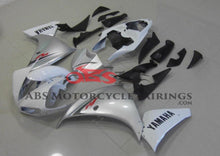 White & Silver Fairing Kit for a 2009, 2010 & 2011 Yamaha YZF-R1 motorcycle
