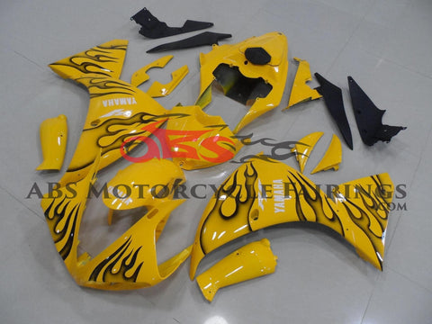 Yamaha YZF-R1 (2009-2011) Yellow & Black Flame Fairings