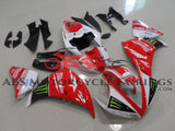 Red, White & Black Monster Fairing Kit for a 2012, 2013 & 2014 Yamaha YZF-R1 motorcycle