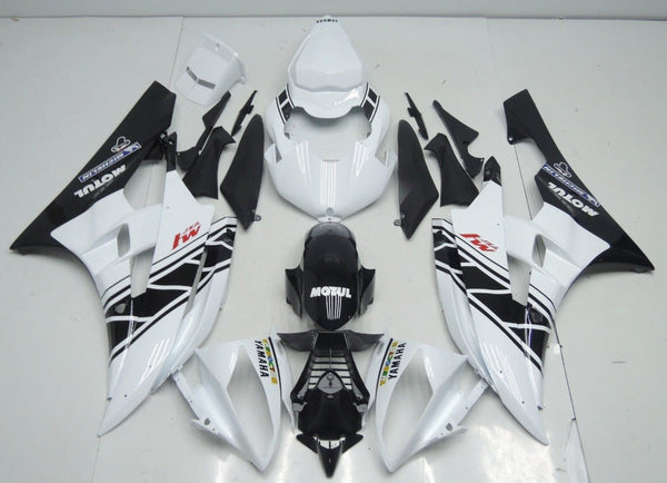 Yamaha YZF-R6 (2006-2007) White, Black & Red M1 Fairings