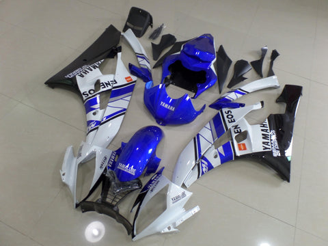 Yamaha YZF-R6 (2006-2007) Blue, White & Black Eneos Fairings