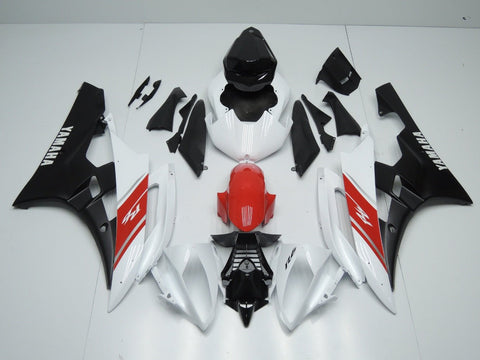 Yamaha YZF-R6 (2006-2007) White, Red, Black & Silver Fairings