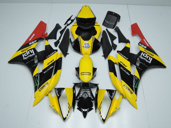 Yamaha YZF-R6 (2006-2007) Yellow, Black & Red Motul Fairings