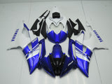 Blue and White Fairing Kit for a 2008, 2009, 2010, 2011, 2012, 2013, 2014, 2015 & 2016 Yamaha YZF-R6 motorcycle